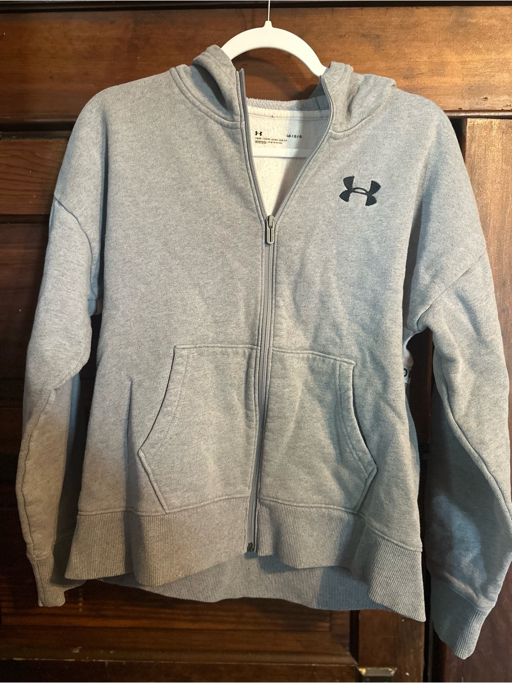 Under Armour womens Gray Full-Zip Hoodie Jacket